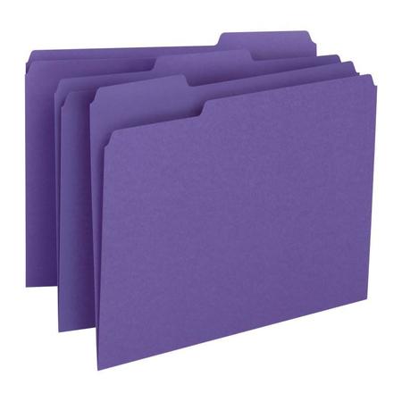 SMEAD Folder, File, Ltr, 1/3, Purple Pk SMD13043